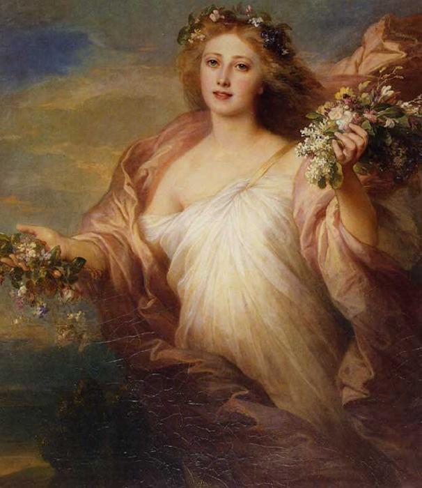 Franz Xaver Winterhalter Spring  Der Frubling